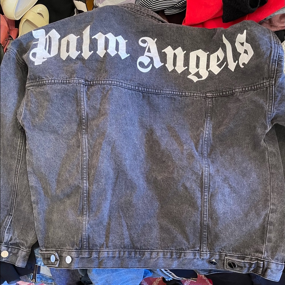 Men’s Palm angels grey jean jacket